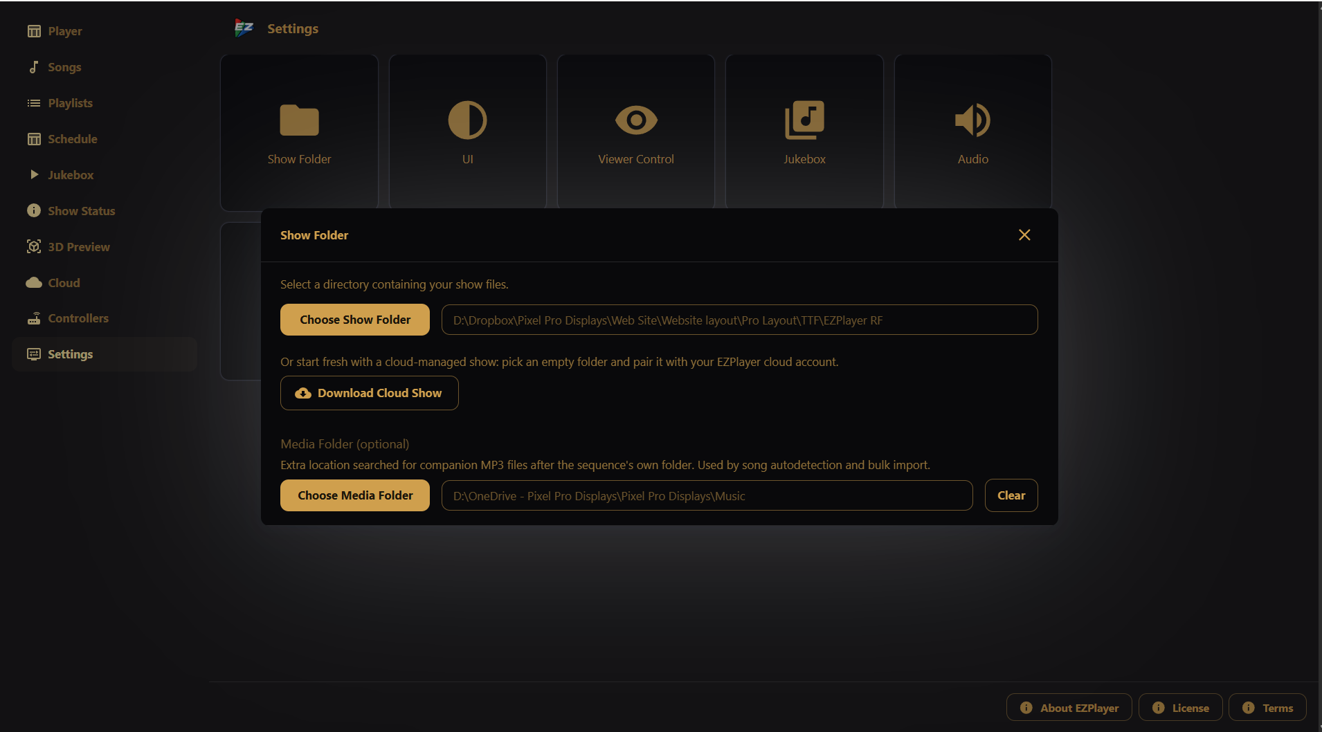Remote Falcon with EZPlayer Show Folder and Media Folder

